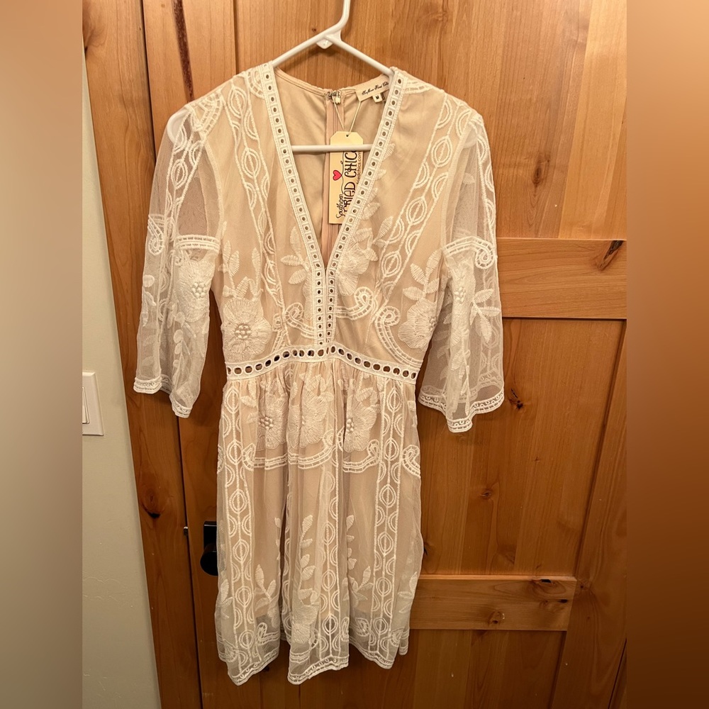 Southern Fried Chicks lace dress M